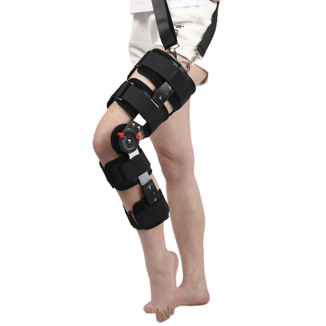 膝关节固定支具 下肢外膝盖腿部护具 膝关节支具 膝部护具